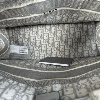 Dior Beige & Grey Oblique Medium Book Tote