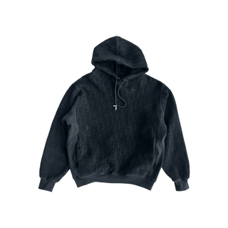 Dior Black Oblique Towel Hoodie