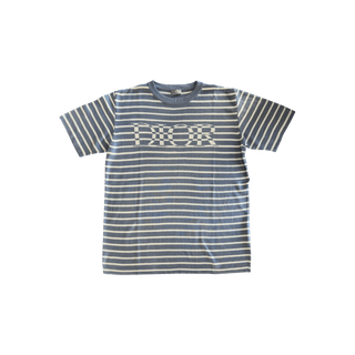 Dior Blue & White Striped Logo T-Shirt