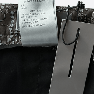 Dior Brown & Pearl Oblique Silk Shorts