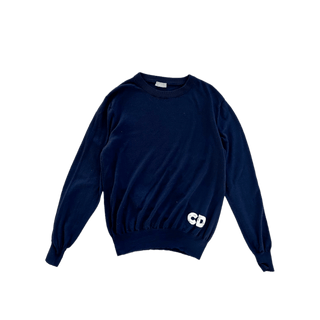 Dior Daniel Arsham Navy Wool Knit Sweater