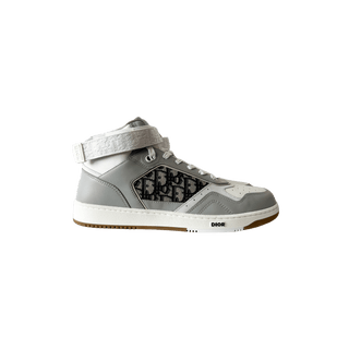Dior Grey & White Oblique B27 Sneakers