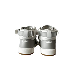 Dior Grey & White Oblique B27 Sneakers