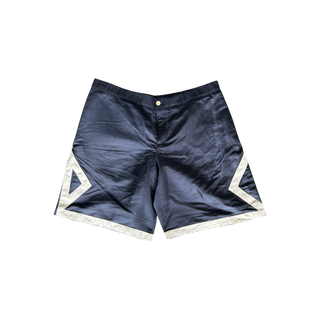 Dior Jordan Navy & White CD Logo Silk Basketball Shorts