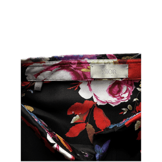 Dior Kaws Floral Print Silk Button Up Shirt