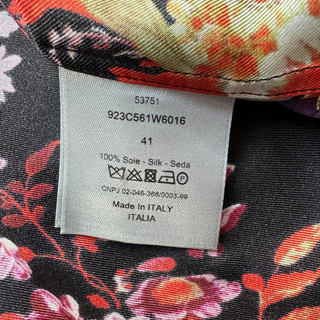 Dior Kaws Floral Print Silk Button Up Shirt