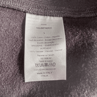 Dior Kenny Scharf Black & Blue Embroidered Logo Sweater