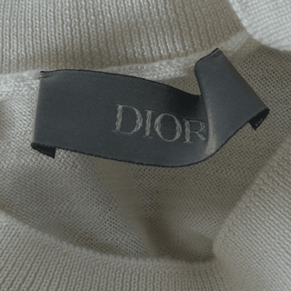 Dior Kenny Scharf White & Multicolor Playing Cards Wool Sweater
