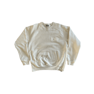 Dior Sacai White Embroidered Patch Sweater