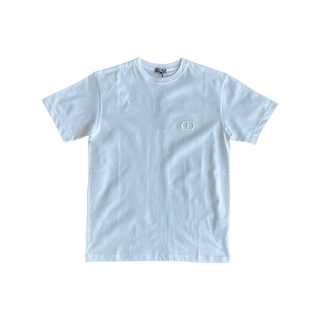 Dior White CD Icon Embroidered T-Shirt