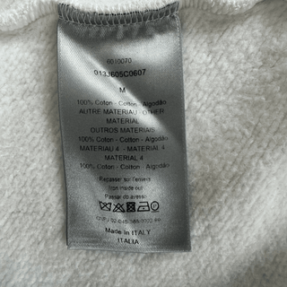 Dior White Oblique Towel Hoodie