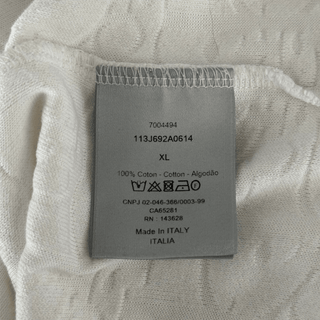 Dior White Oblique Towel T-Shirt