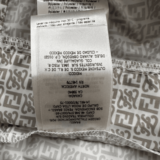 Fendi Brown & White FF Logo Swimshorts