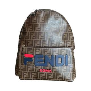 Fendi Fila Brown FF Monogram Backpack