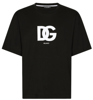 Dolce & Gabbana DG Milano Logo Print T-shirt in Black