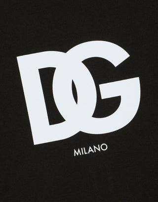 Dolce & Gabbana DG Milano Logo Print T-shirt in Black