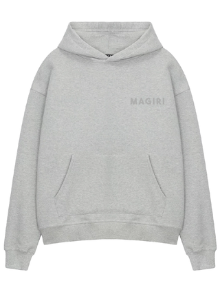 Magiri Core Puff Printed Hoodie in Grey