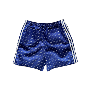Gucci Adidas Blue & White Monogram Track Shorts