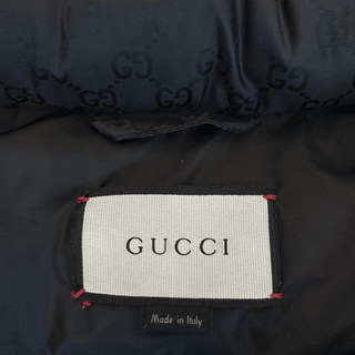 Gucci Black GG Monogram Puffer Jacket