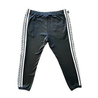 Gucci Black Monogram Striped Track Pants