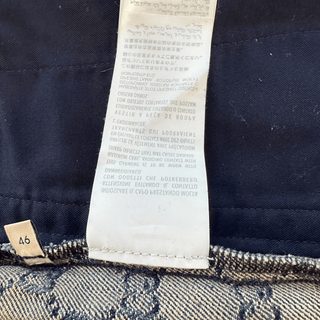 Gucci Blue & White GG Monogram Denim Shorts