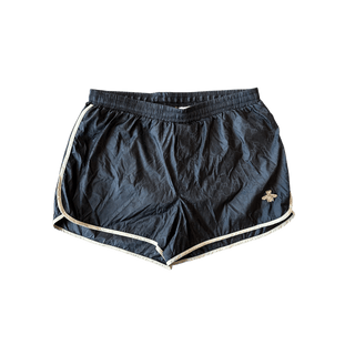 Gucci Navy & White GG Monogram Bee Swimshorts