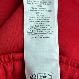 Gucci Red & White Striped Logo Trackpants