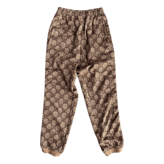 Gucci Tan Monogram Striped Track Pants