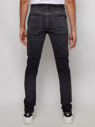 Amiri Bandana Thrasher Ripped Jeans in Grey