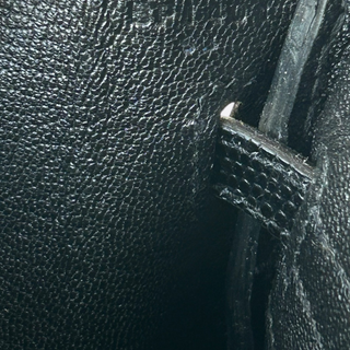 Hermes Black Lizard & Palladium Hardware Birkin 25