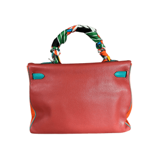 Hermes Blue & Multicolor Togo Retourne Kelly 35