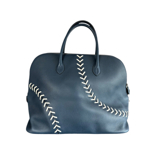 Hermes Blue Togo Baseball Bolide 45
