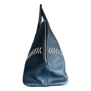 Hermes Blue Togo Baseball Bolide 45