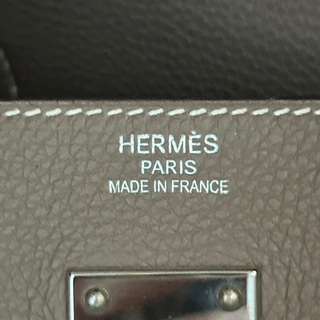 Hermes Etoupe Togo & Palladium Hardware HAC Birkin 50