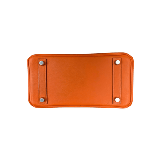 Hermes Orange Epsom & Palladium Hardware Birkin 25