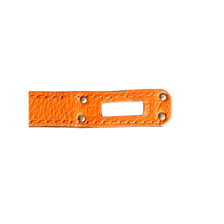 Hermes Orange Epsom & Palladium Hardware Birkin 25
