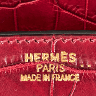 Hermes Red Crocodile & Gold Hardware Birkin 30