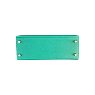 Hermes Vert Jade Epsom & Gold Hardware Kelly 28
