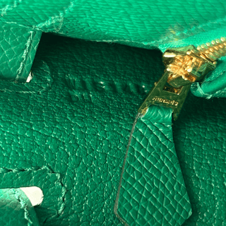 Hermes Vert Jade Epsom & Gold Hardware Kelly 28