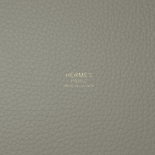 Hermes White Clemence Picotin 18