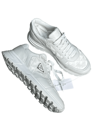 Prada Leather and Re-Nylon sneakers