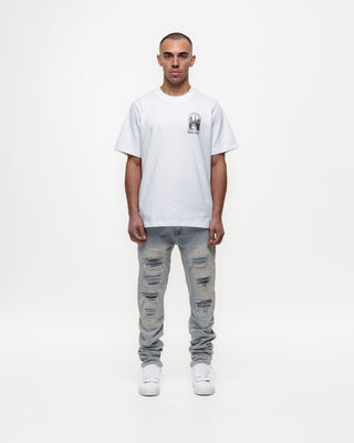 Magiri Indigo Ripped Slim Jeans in Blue