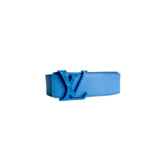 Louis Vuitton Black & Blue Monogram Reversible Belt