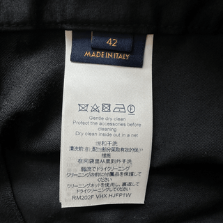 Louis Vuitton Black Camouflage Monogram Dress Pants