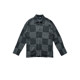 Louis Vuitton Black Damier Wool Cardigan