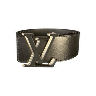 Louis Vuitton Black Gold & Silver Optic Reversible Belt