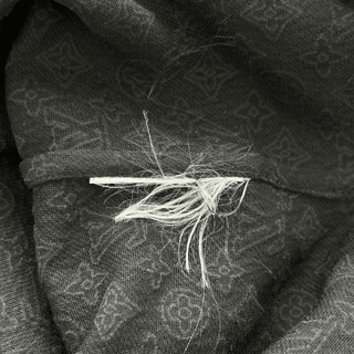 Louis Vuitton Black Mini Monogram Silk Button Up Shirt