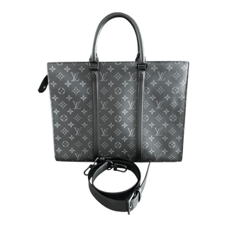 Louis Vuitton Black Monogram Eclipse Sac Plat 24H