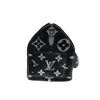 Louis Vuitton Black Monogram Tuffetage Keepall