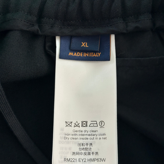 Louis Vuitton Black & Pink Logo Shorts